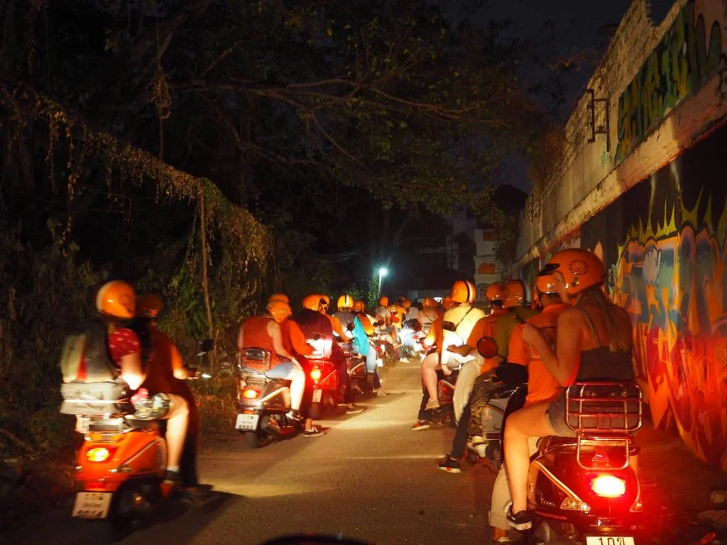 Chiang Mai Local Night By Vespa