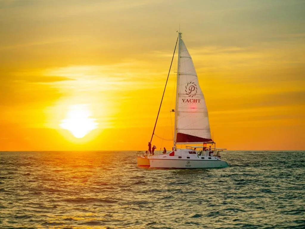 Coral Island and Sunset by Sailing Yacht Catamaran with Light Dinner - Half Day Tour - Photo 3