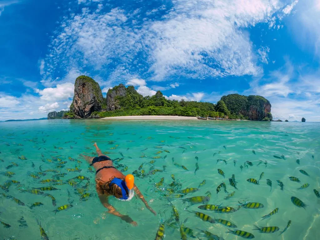 Island Hopping Tour from Krabi: Railay Beach, Poda, Tub & Chicken Islands – Full Day