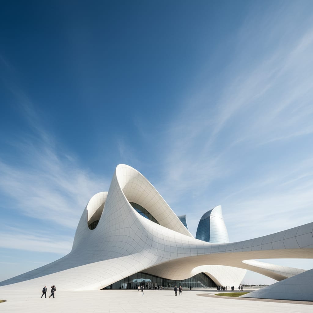 Heydar Aliyev Center modern architecture in Baku