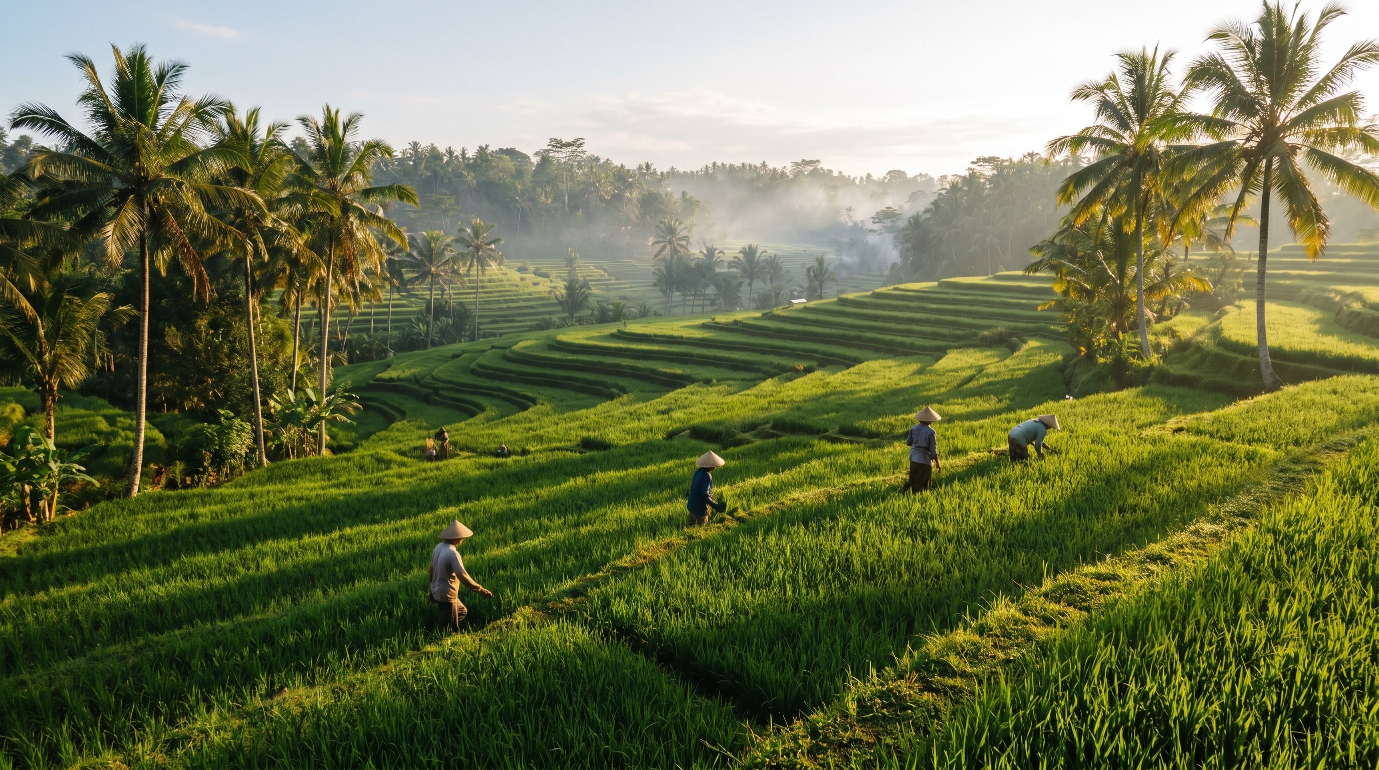 Bali rice terraces, a low-cost attraction to budget for in rupiah