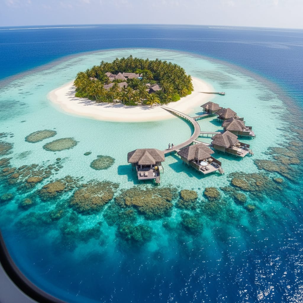 Tanah Lot sea temple Bali sunset with visitors wearing sarongs
