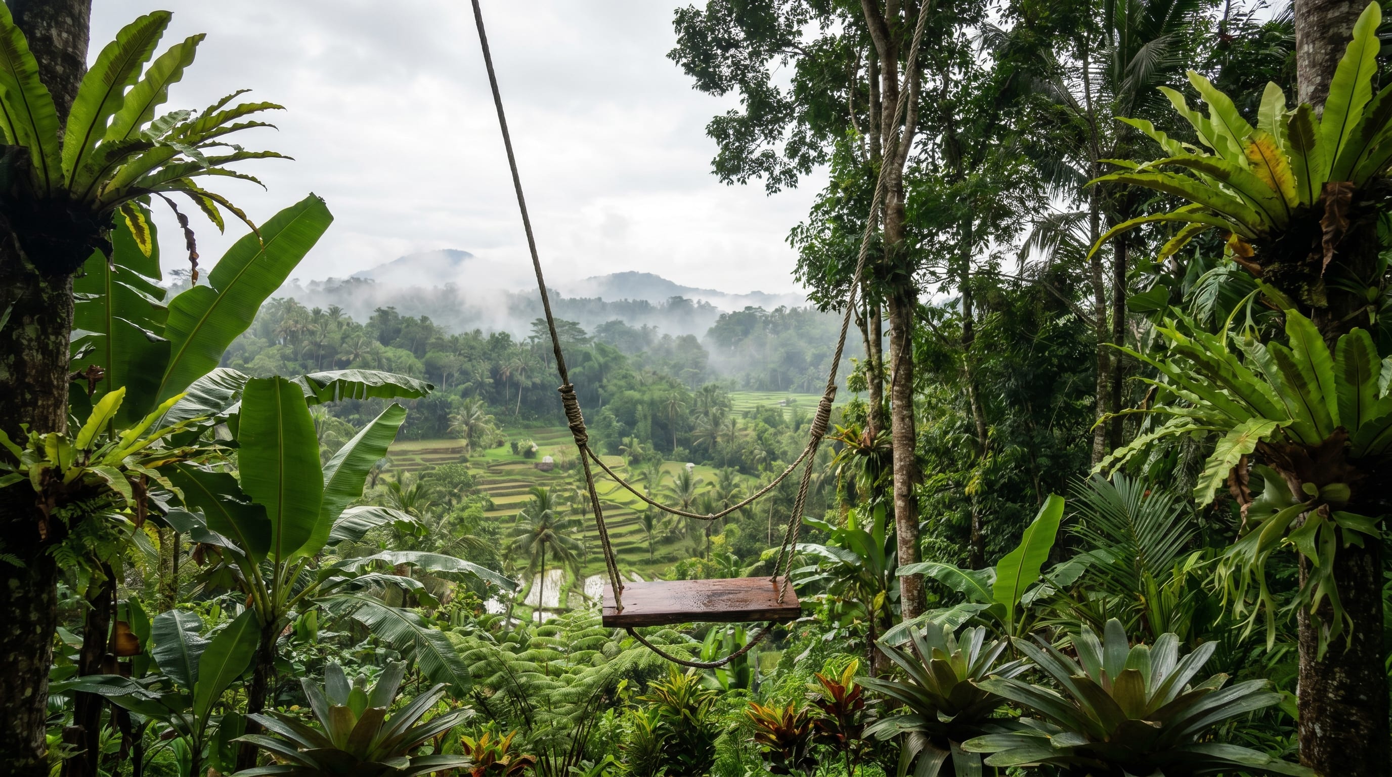 Ubud jungle valley and rice terraces, a top thing to do in Bali
