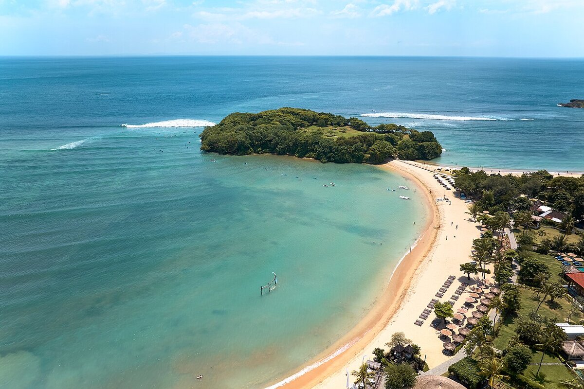 Nusa Dua Beach Bali aerial