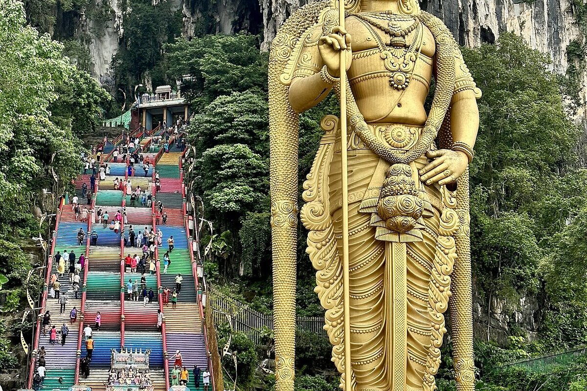 Batu Caves Kuala Lumpur stairway — ECR passport