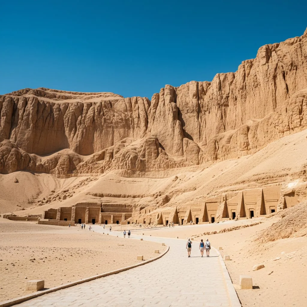 valley of kings luxor egypt tomb entrance desert