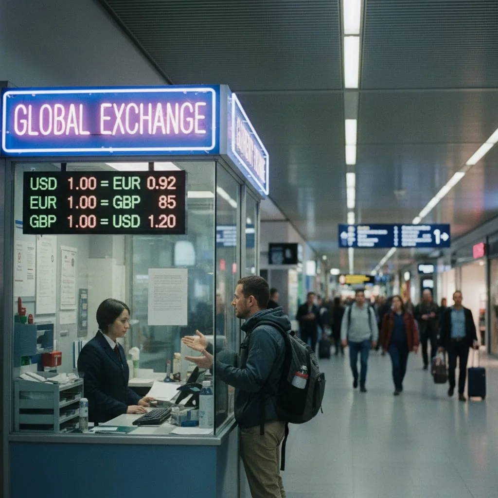 hidden charges international travel India forex exchange booth at airport