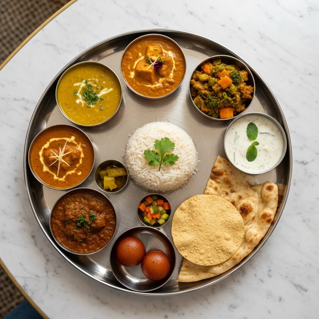 Indian thali meal Dubai restaurant