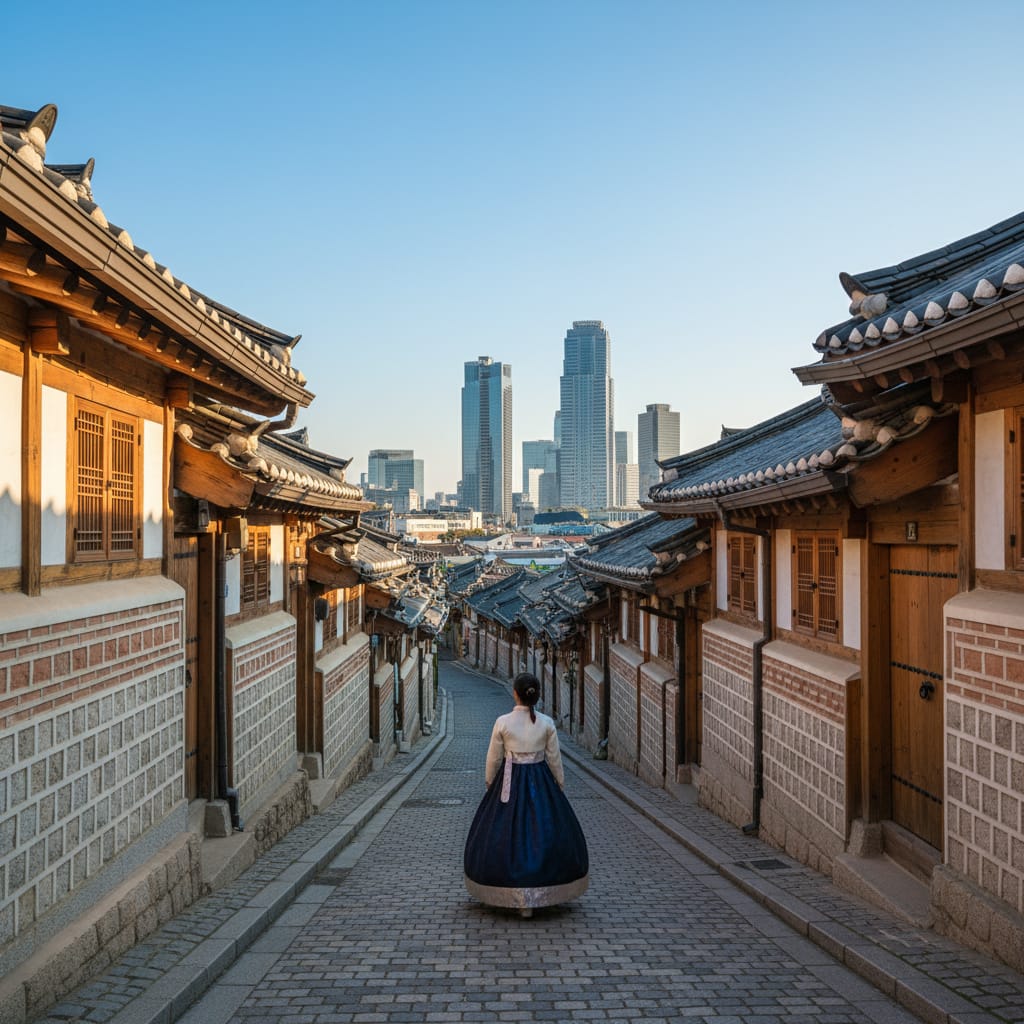 bukchon hanok village traditional korean houses seoul kdrama filming locations korea