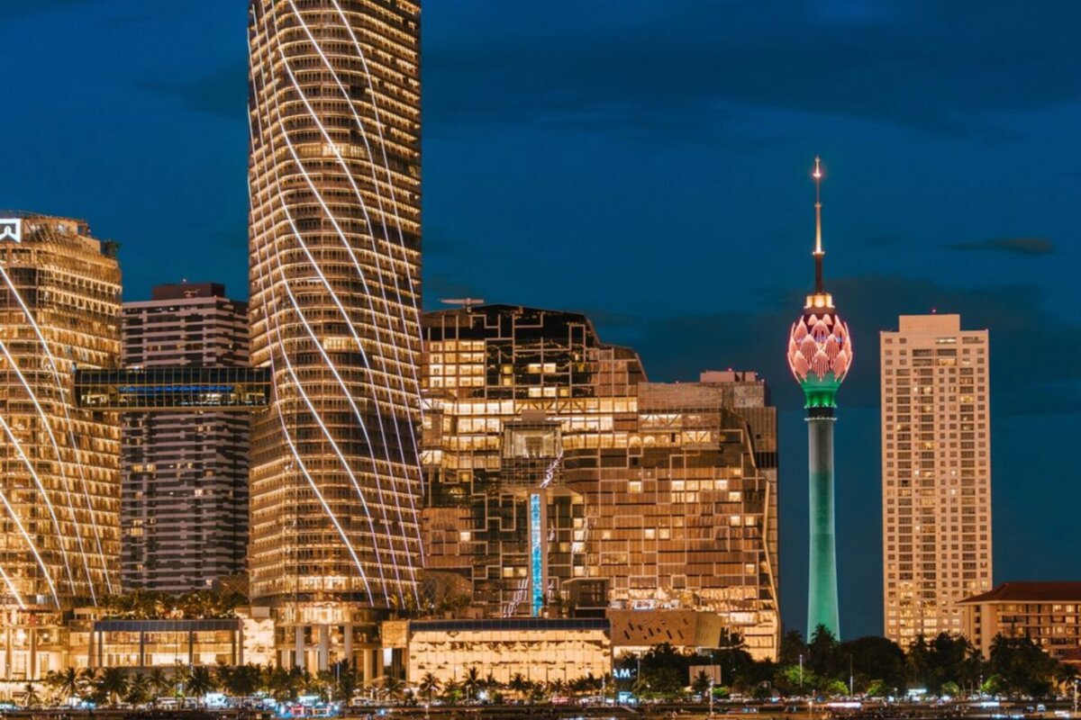 Colombo Lotus Tower city skyline