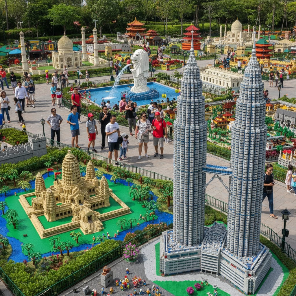 Legoland Malaysia day trip highlight: MINILAND featuring LEGO models of Asian landmarks