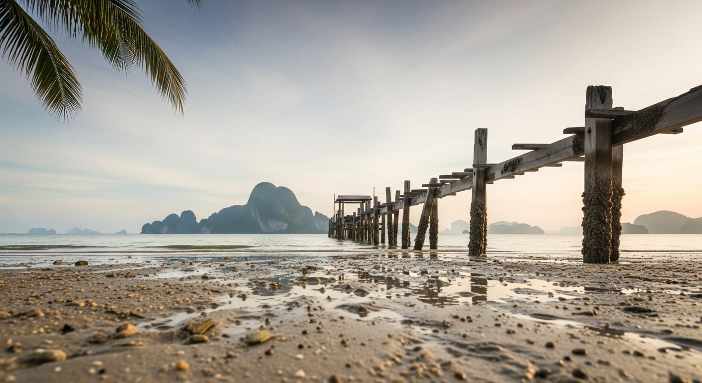 Langkawi beach on a malaysia trip from mumbai with limestone karst islands