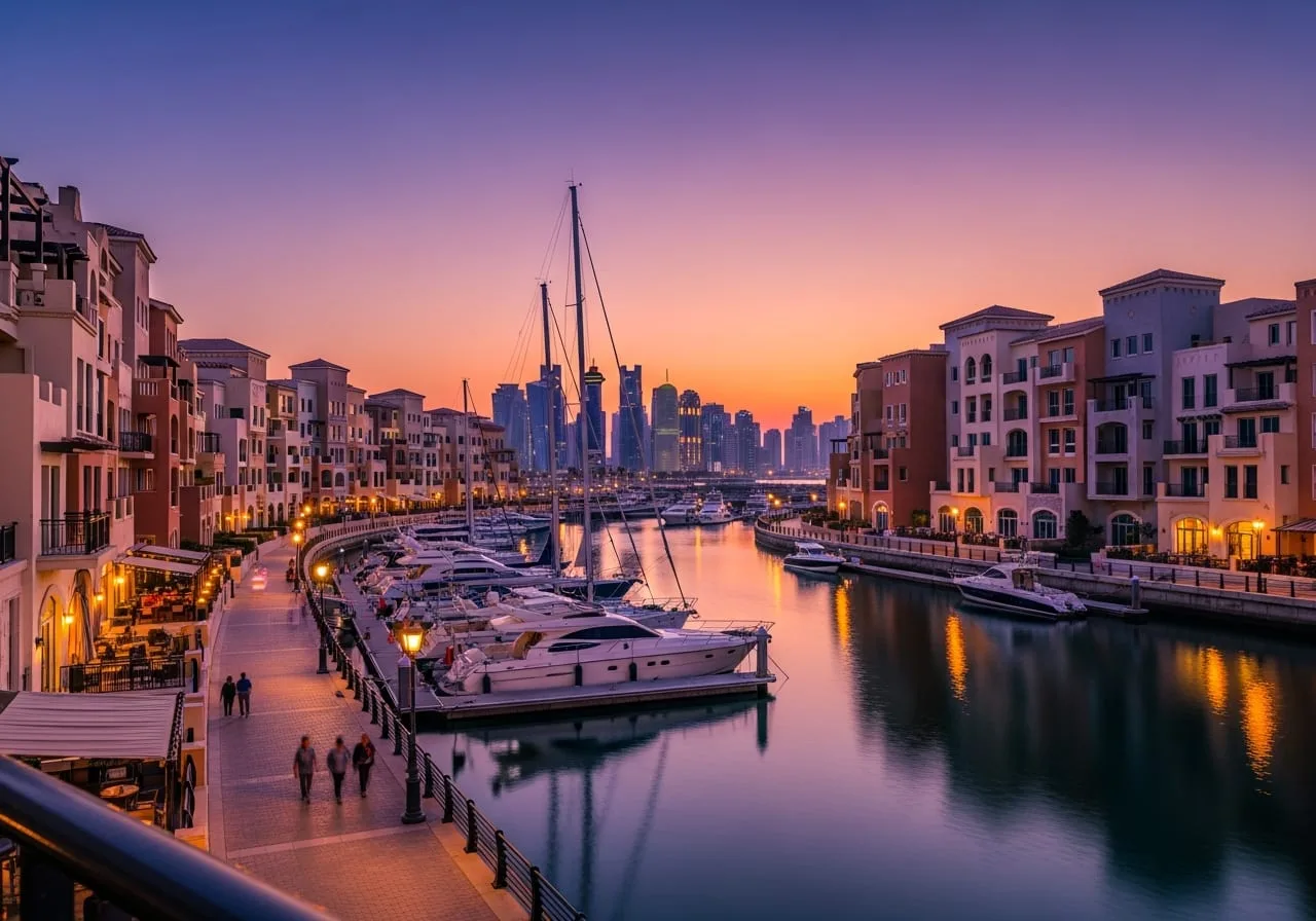 The Pearl Qatar marina luxury waterfront Doha