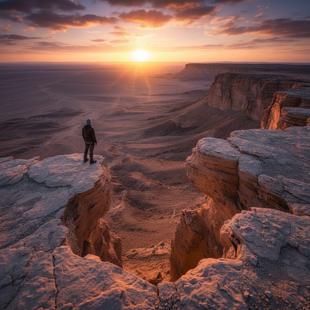 Edge of the World cliff view near Riyadh