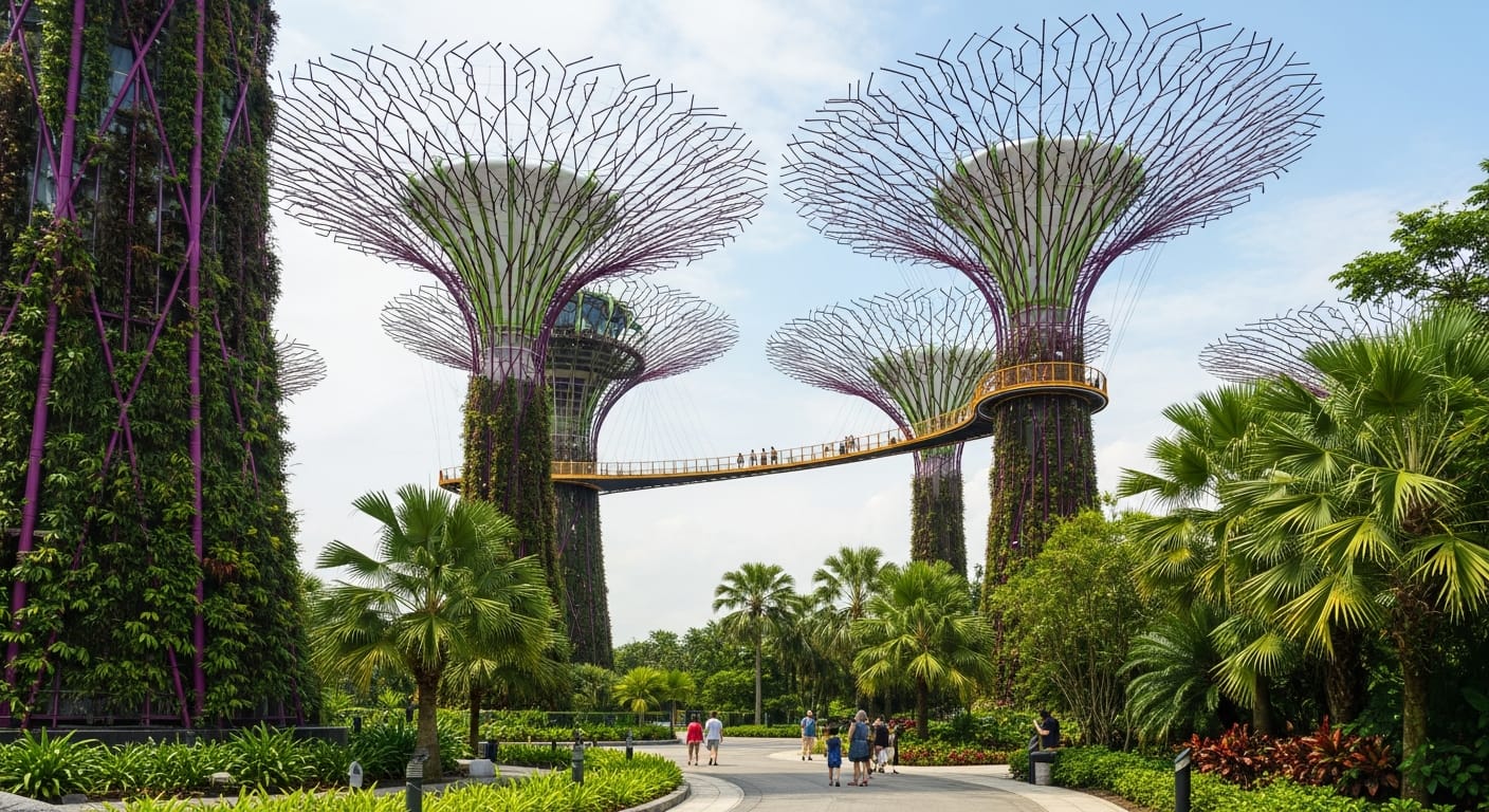 Supertree Grove at Gardens by the Bay on a Singapore trip from Chennai
