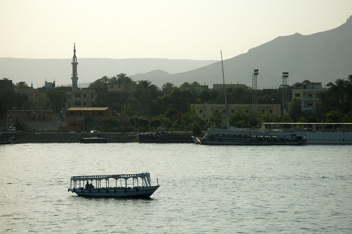 Nile River feluccas at Luxor