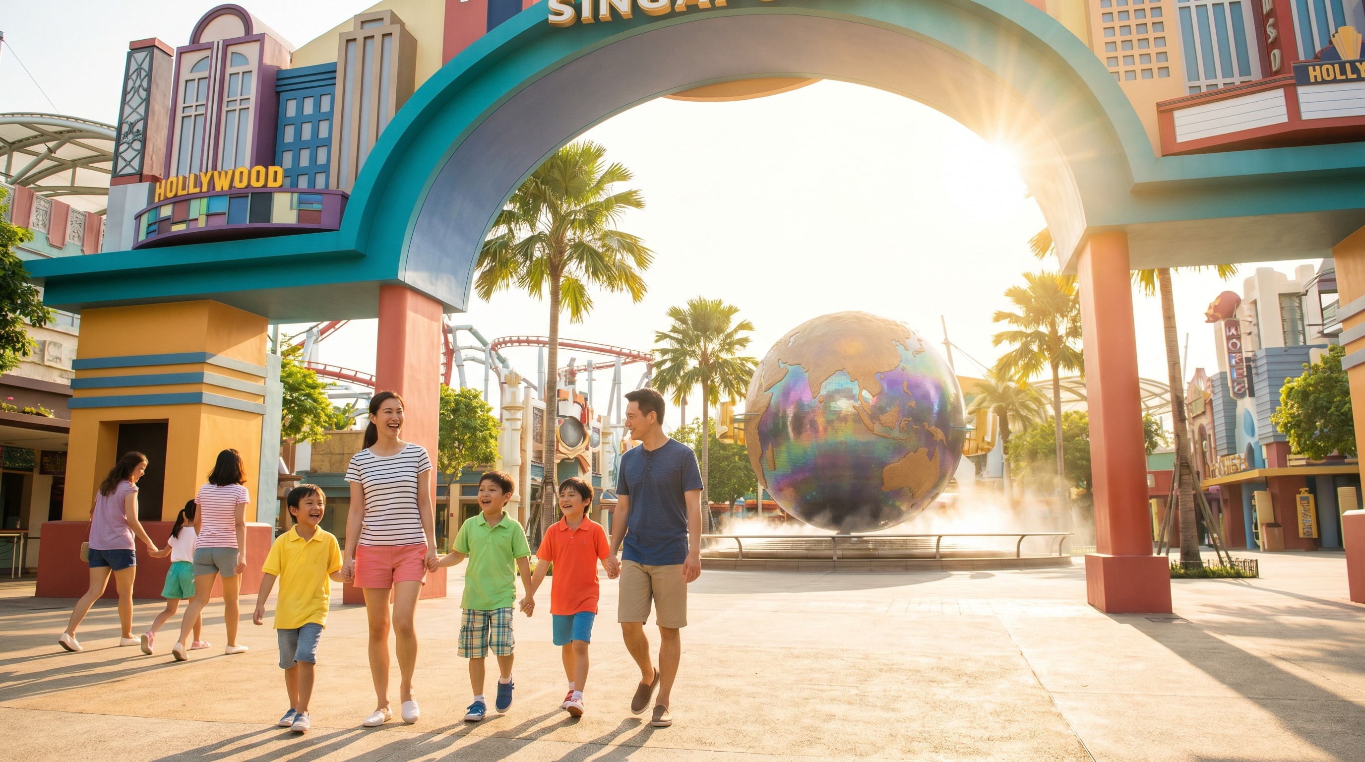 Things to do in Singapore with kids includes Universal Studios on Sentosa