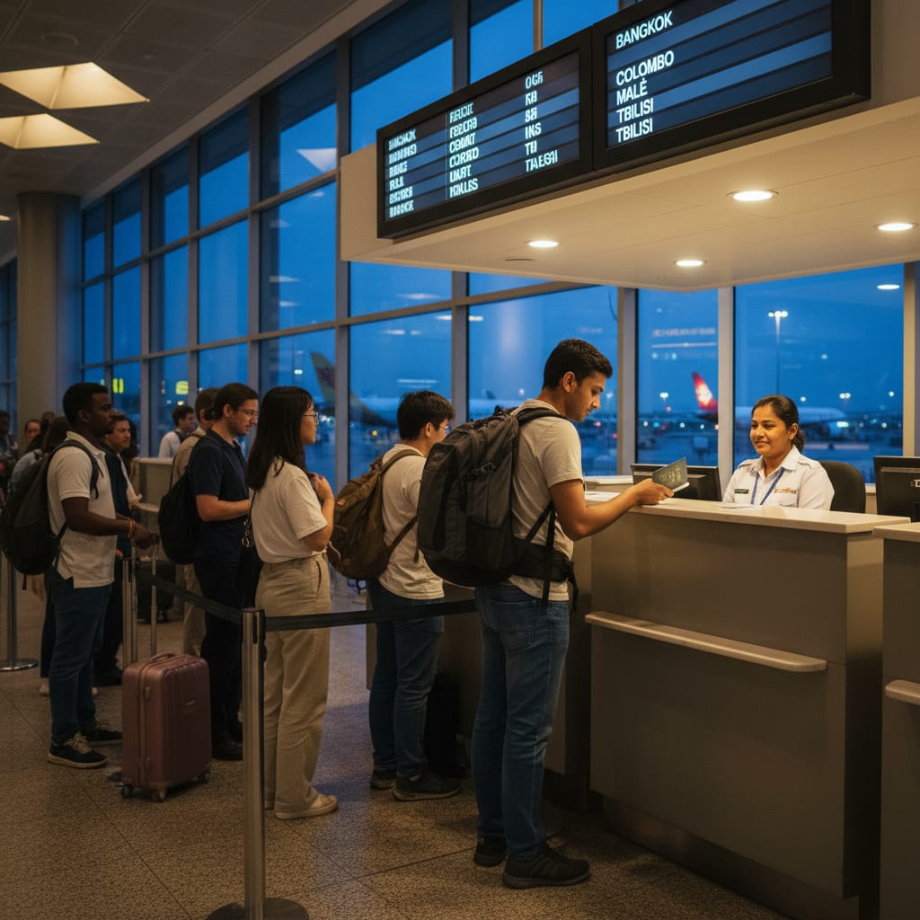 visa on arrival countries for indians immigration airport experience