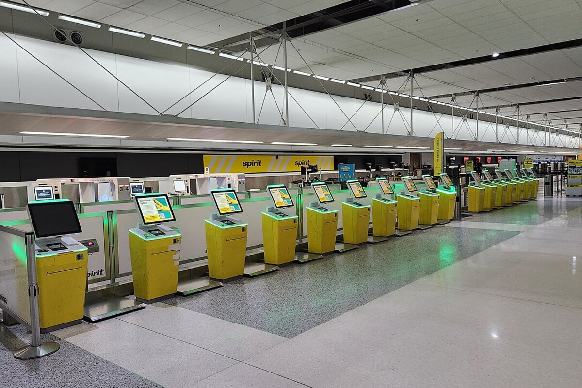 Airline check-in counter passports boarding pass
