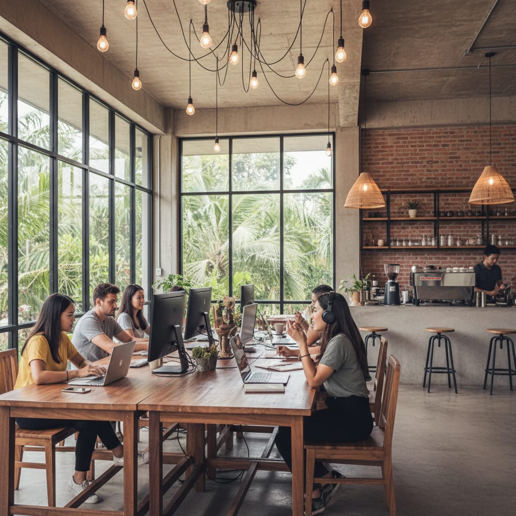 coworking space for workation abroad from india