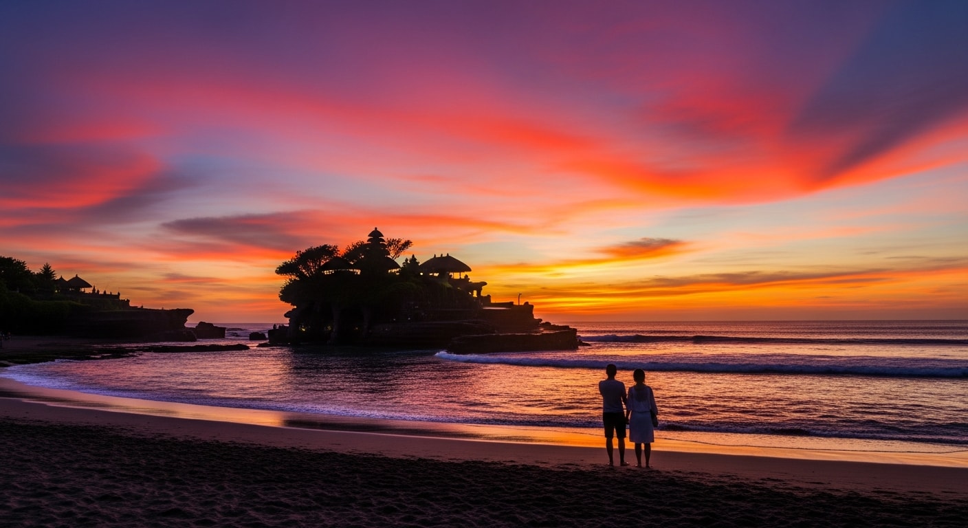 Transfer South via Tanah Lot Sunset