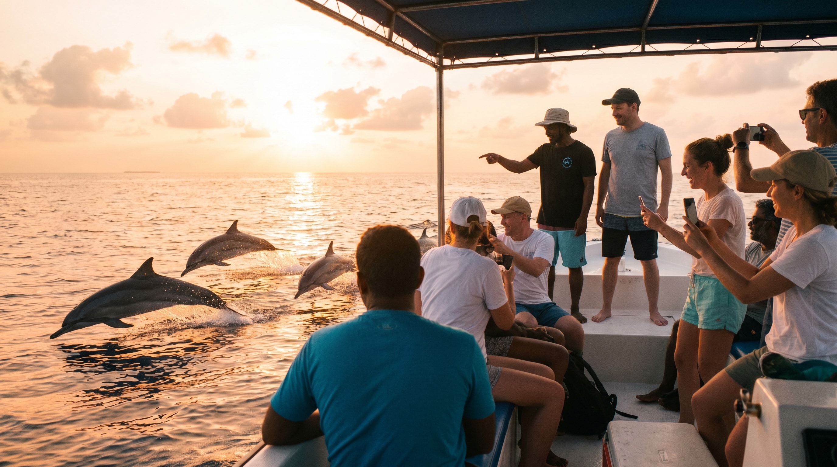 Sandbank, Bikini Beach & Sunset Dolphin Cruise