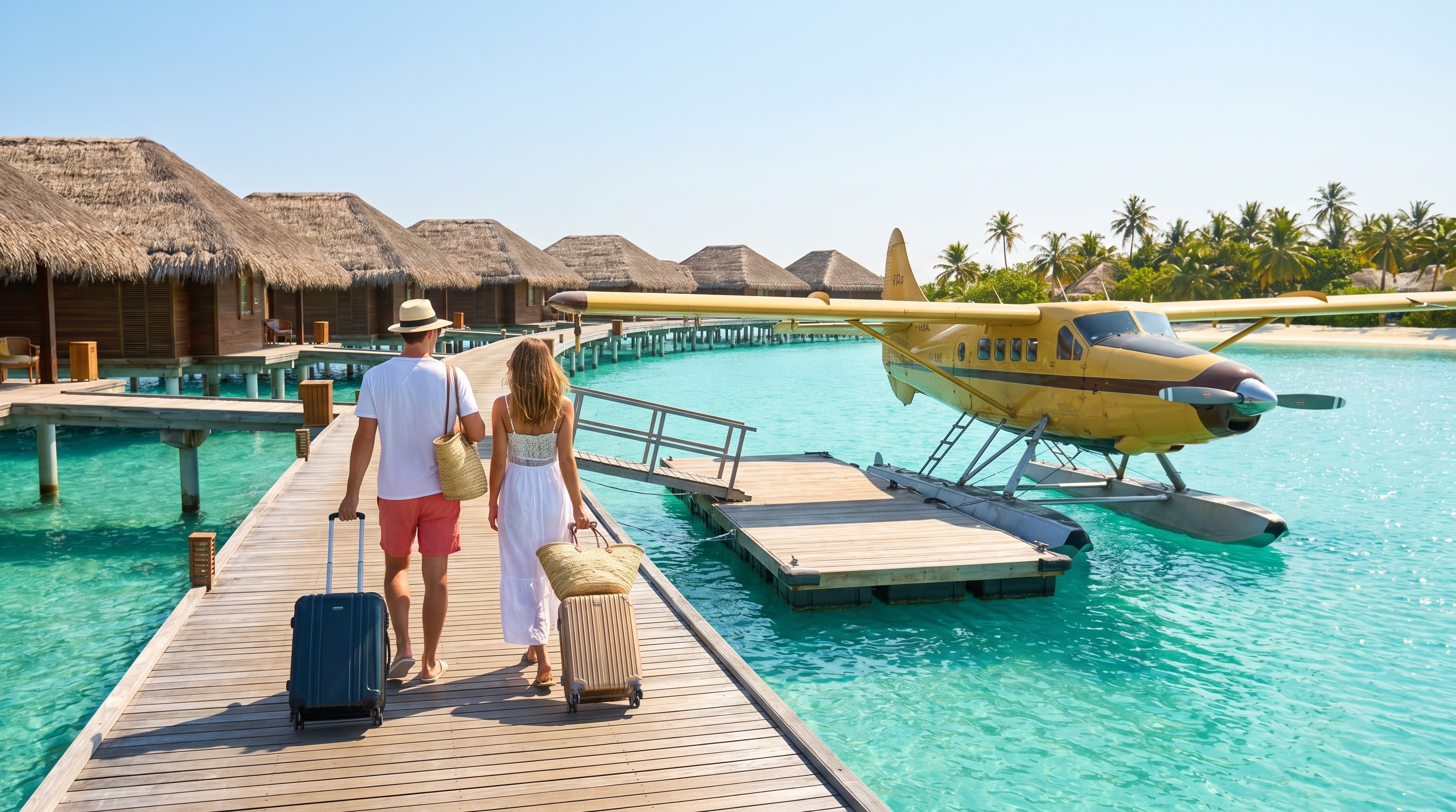 Arrival in Male & Overwater Villa