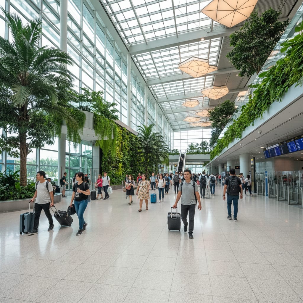 Arrival in Singapore