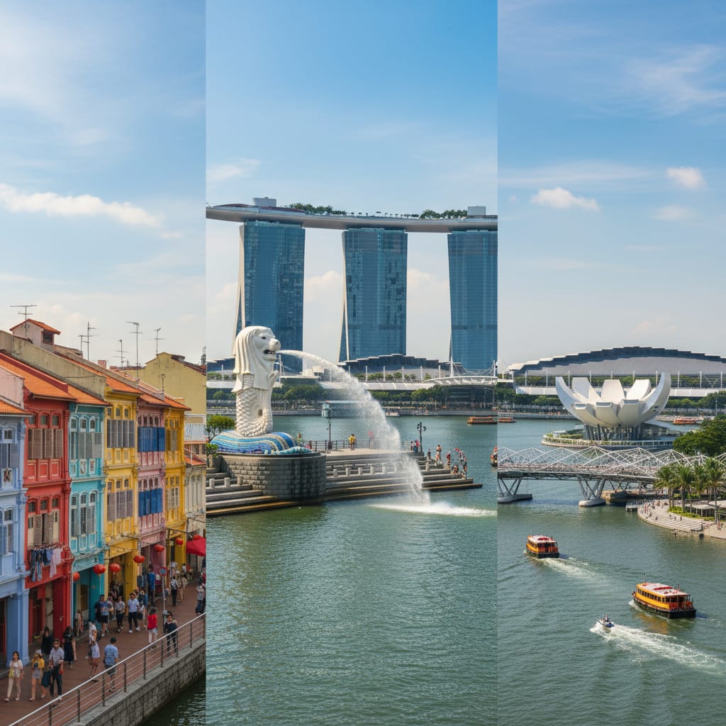 City Tour, Sentosa Cable Car, Luge & Wings of Time