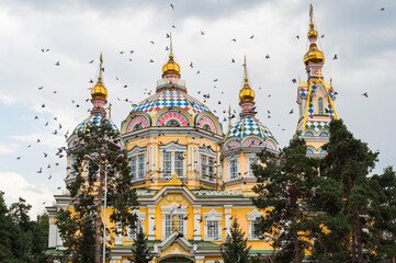 Traditional Kazakh architecture and cultural landmarks in Almaty, reflecting the city's rich heritage and vibrant traditions.